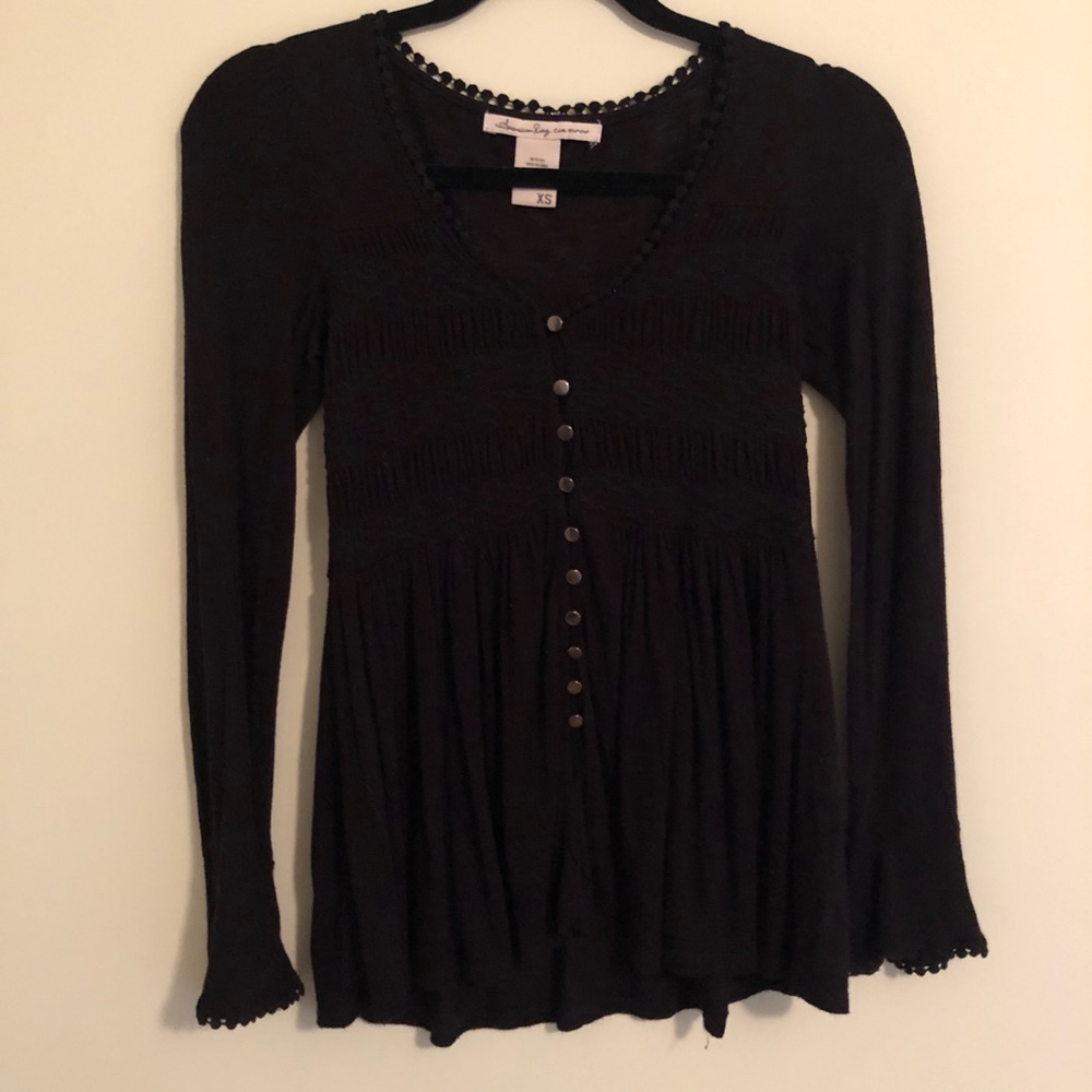 ✨American Rag Black Long Sleeve Top
